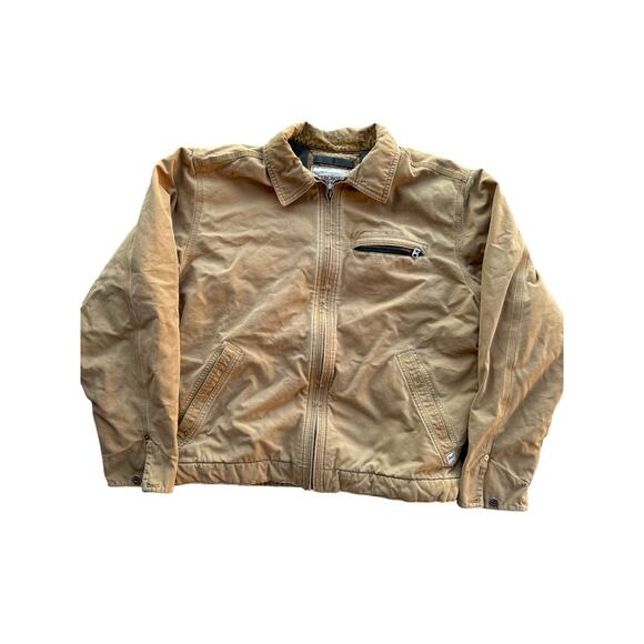 Abercrombie & Fitch Heavy Canvas Camel Fleece Lined Medium Work Jacket - Picture 1 of 7